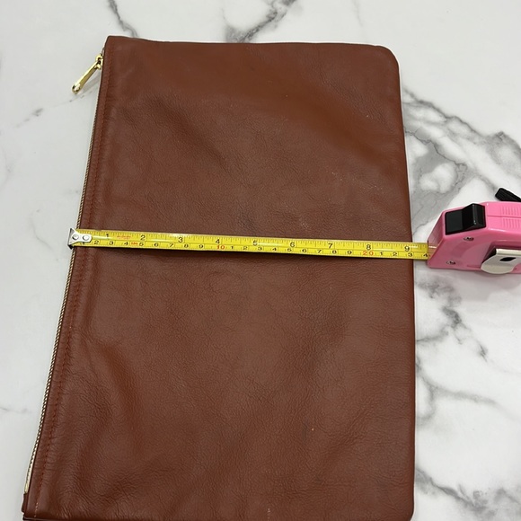 American apparel brown 14X 9 gold zipper - Picture 5 of 6